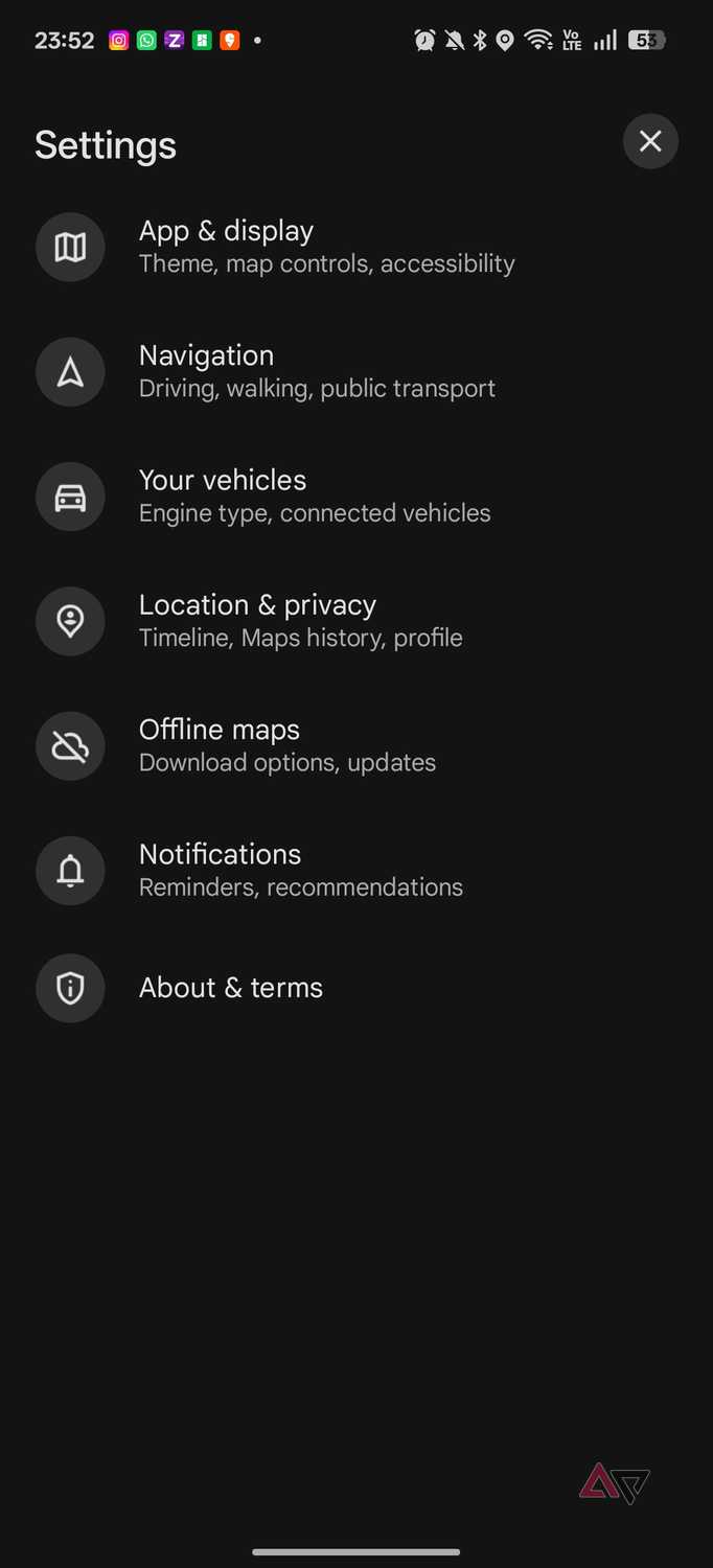 Google Maps satellite view settings 3