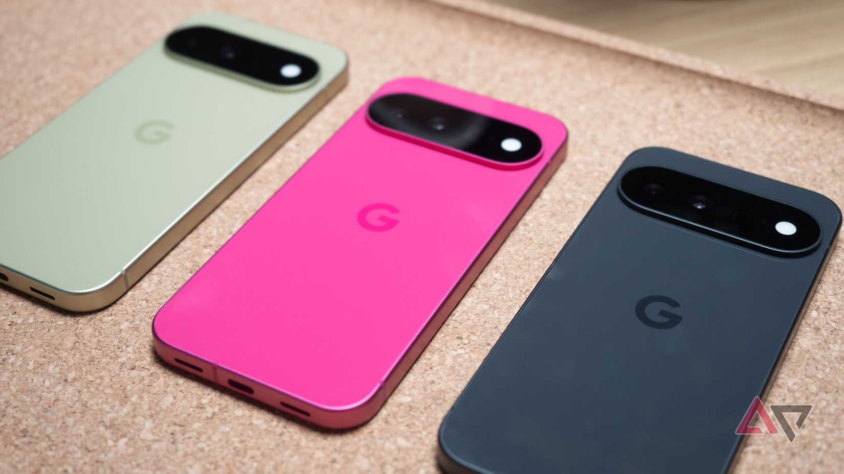 Google Pixel 11 three colors, Pistachio, Hibiscus, Obsidian