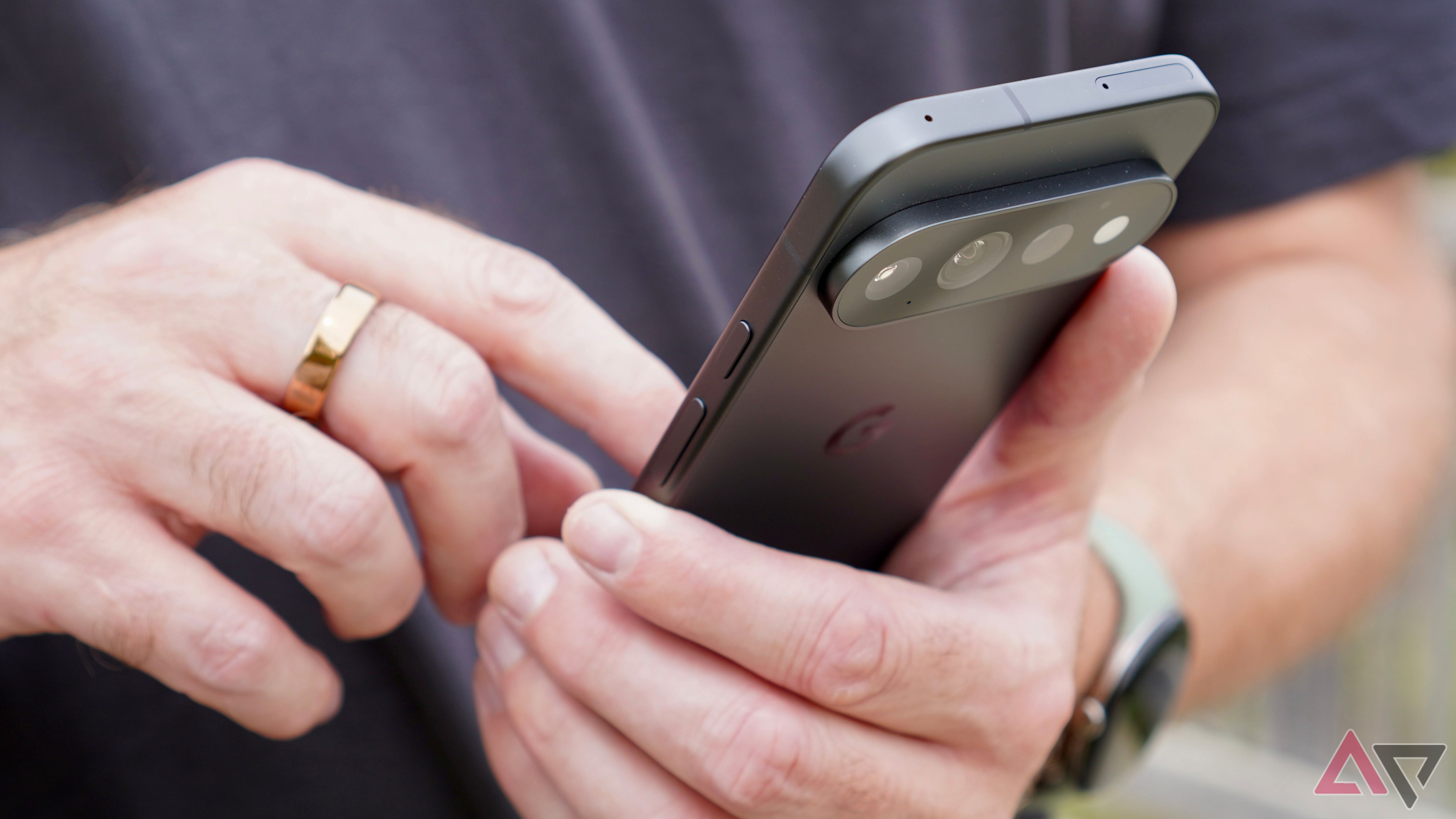 A person using the Google Pixel 11 Pro
