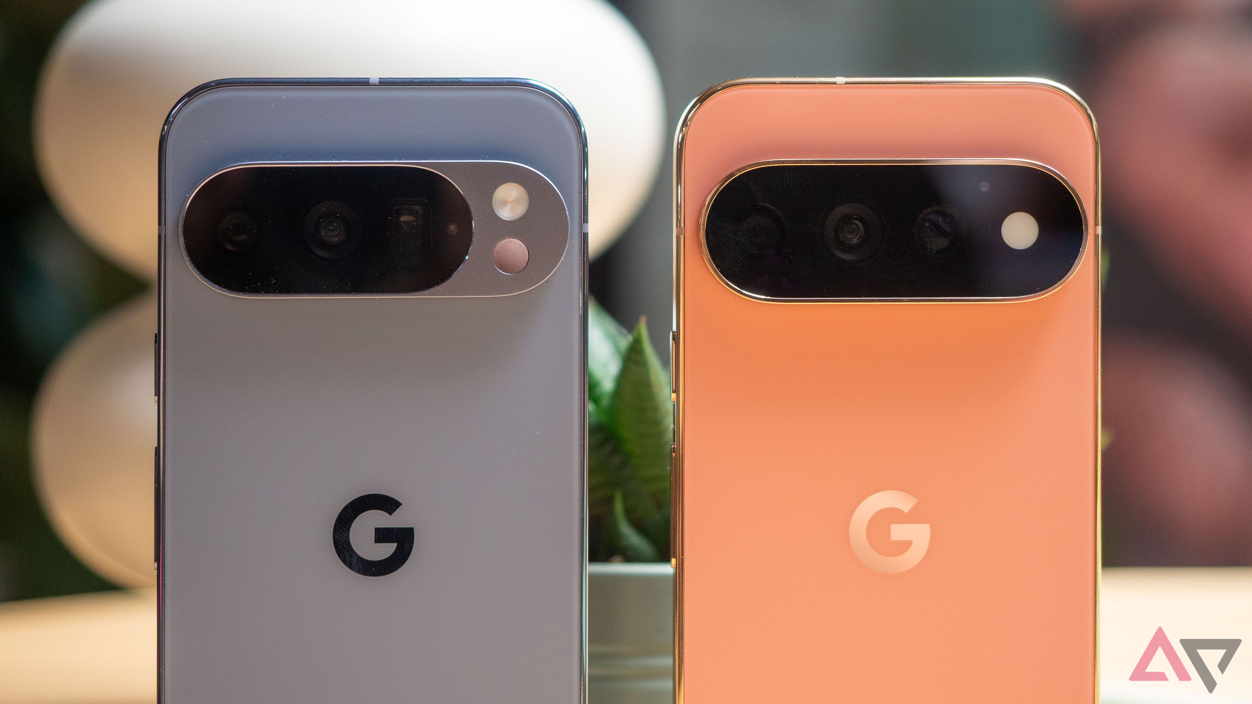 Google Pixel 11 Pro Canyon vs 10 Pro Moonstone seen from the back