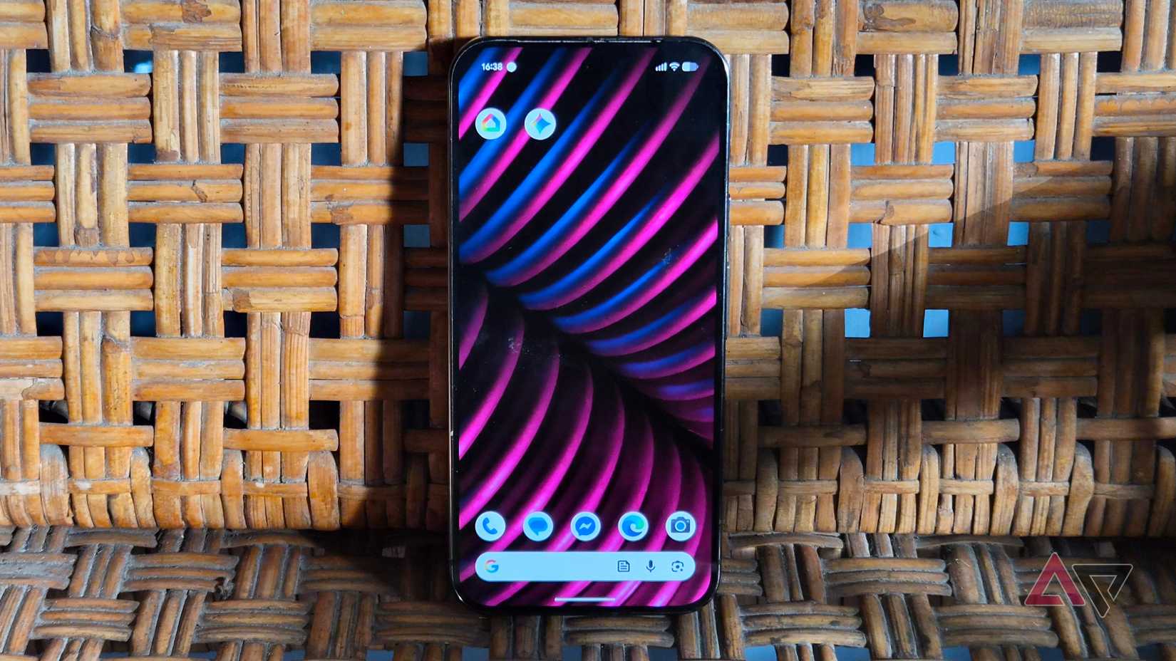 Google Pixel 9 Pro Xl smartphone on a bench