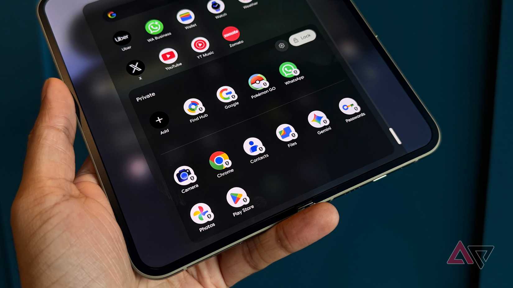 Private Space running on Pixel 11 Pro Fold
