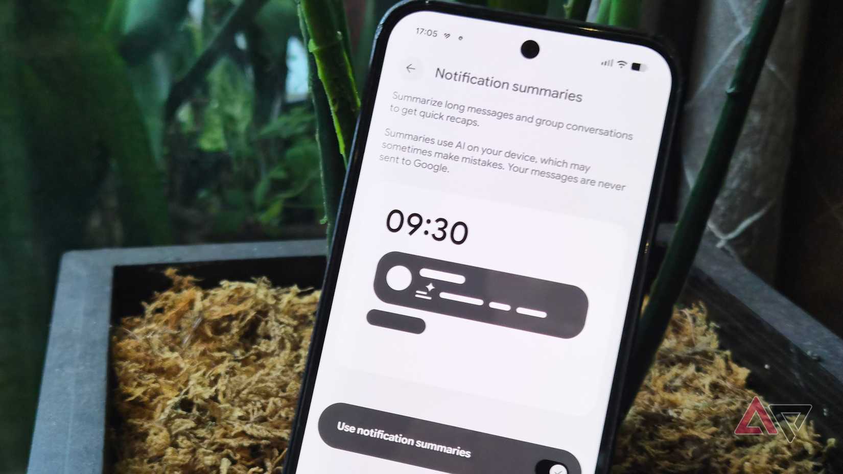 Impostazioni dei riepiloghi delle notifiche sullo smartphone Google Pixel 9 Pro XL