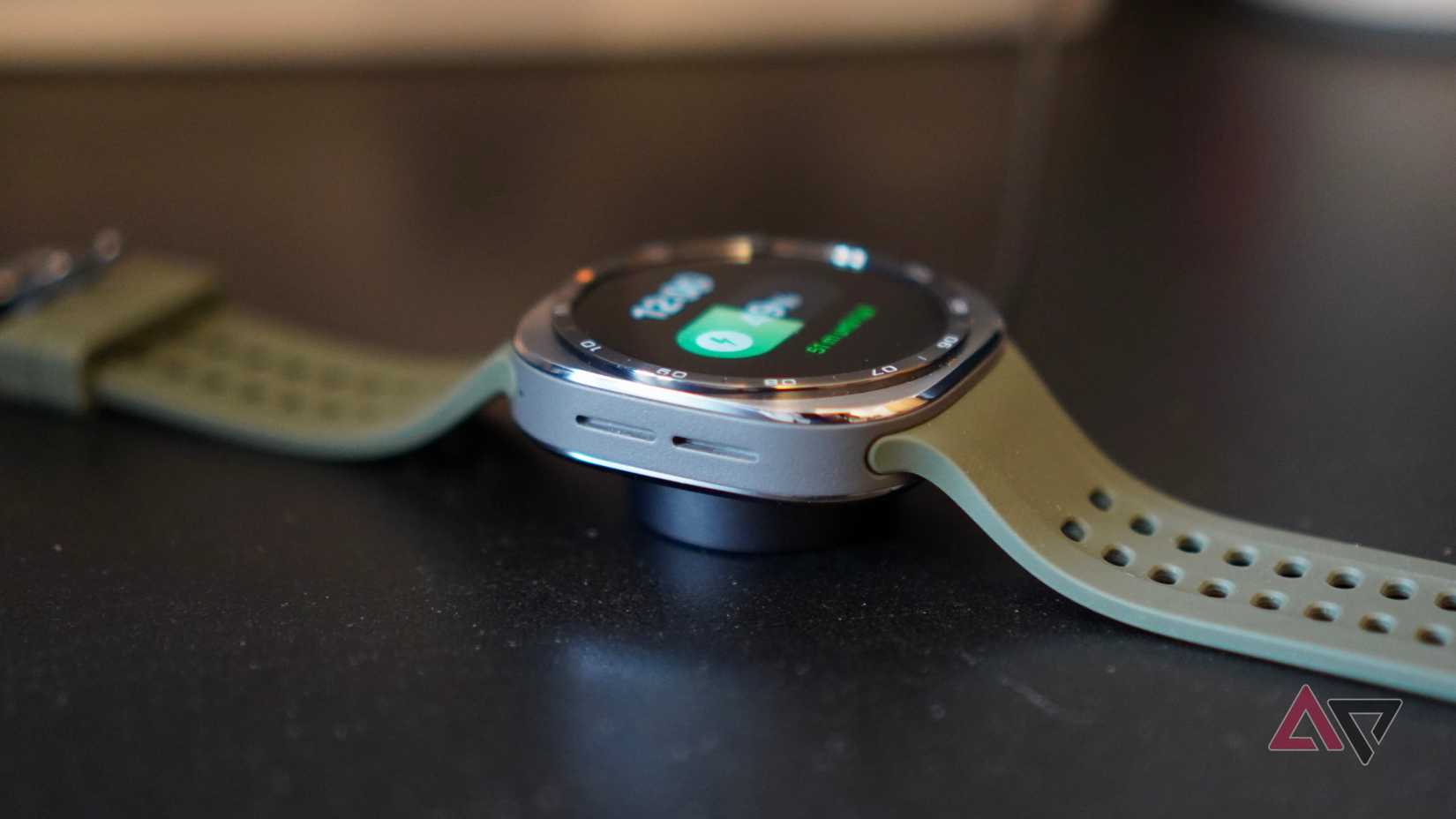 The Samsung Galaxy Watch Ultra 2 on charge