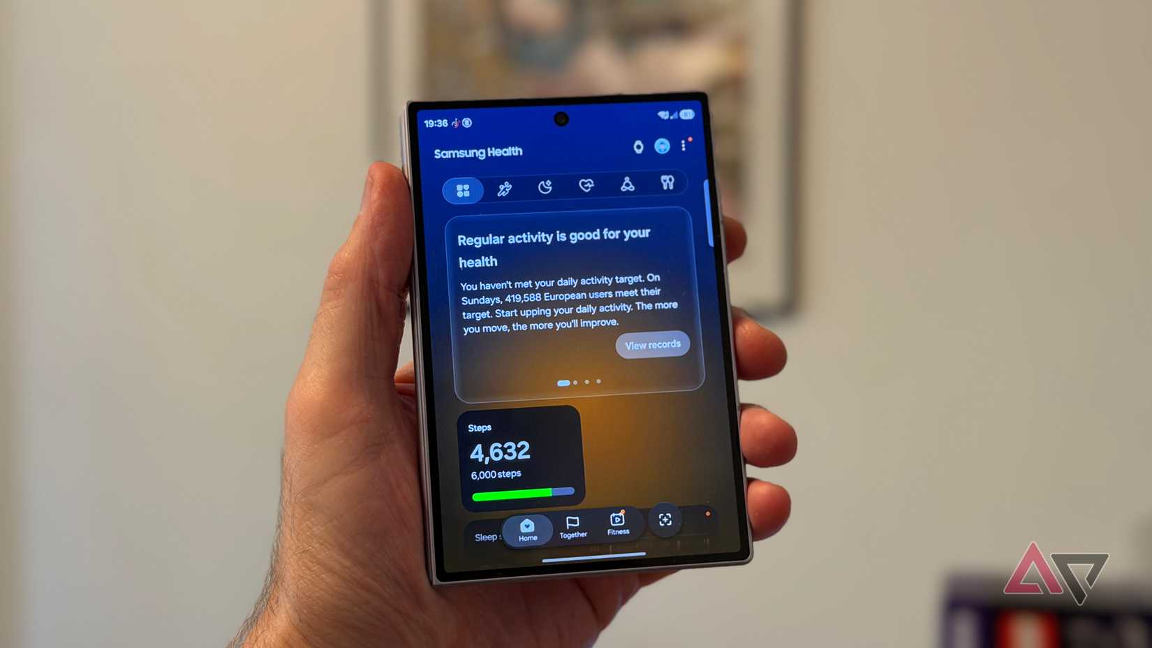 Samsung Health connected to the Samsung Galaxy Watch Ultra 2