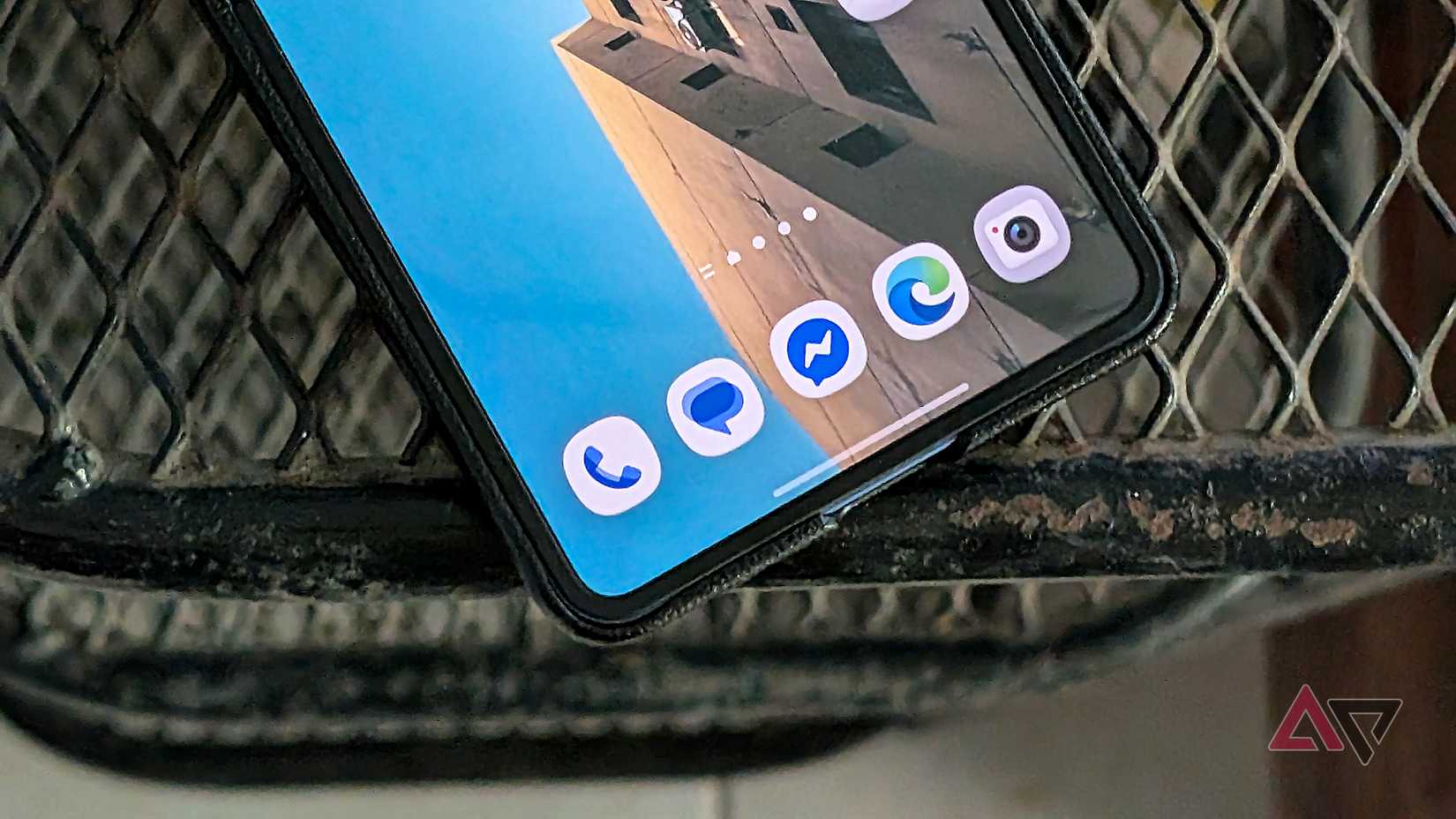 Navigational bar on a Samsung Galaxy Z Flip 7 smartphone