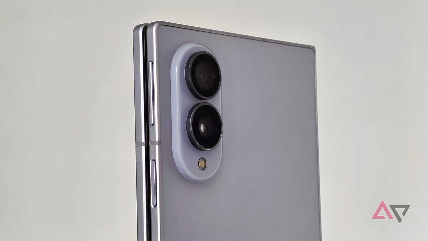 The rear of a folded Samsung Galaxy Z Fold 8.