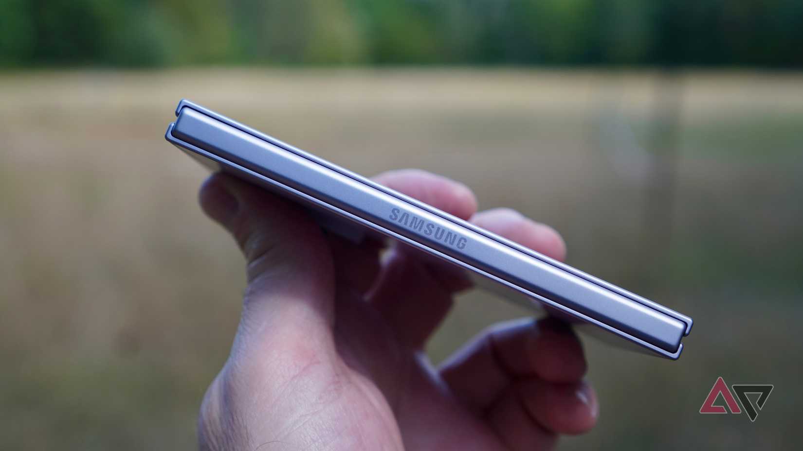 The hinge on the side of the Samsung Galaxy Z Fold 8