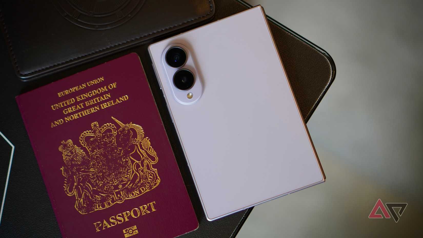 The Samsung Galaxy Z Fold 8 next to a passport