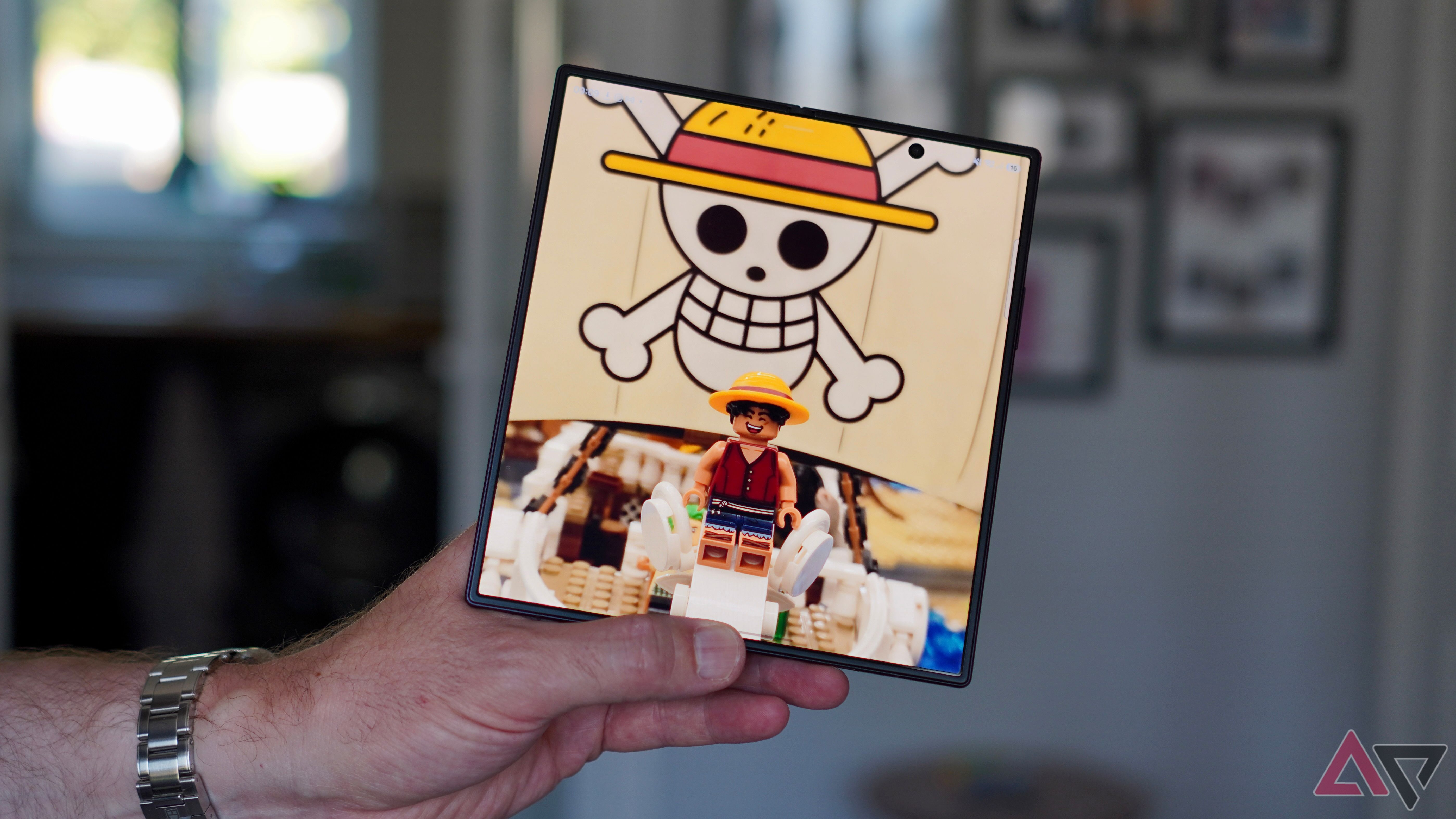 A person holding the Samsung Galaxy Z Fold 8 Ultra