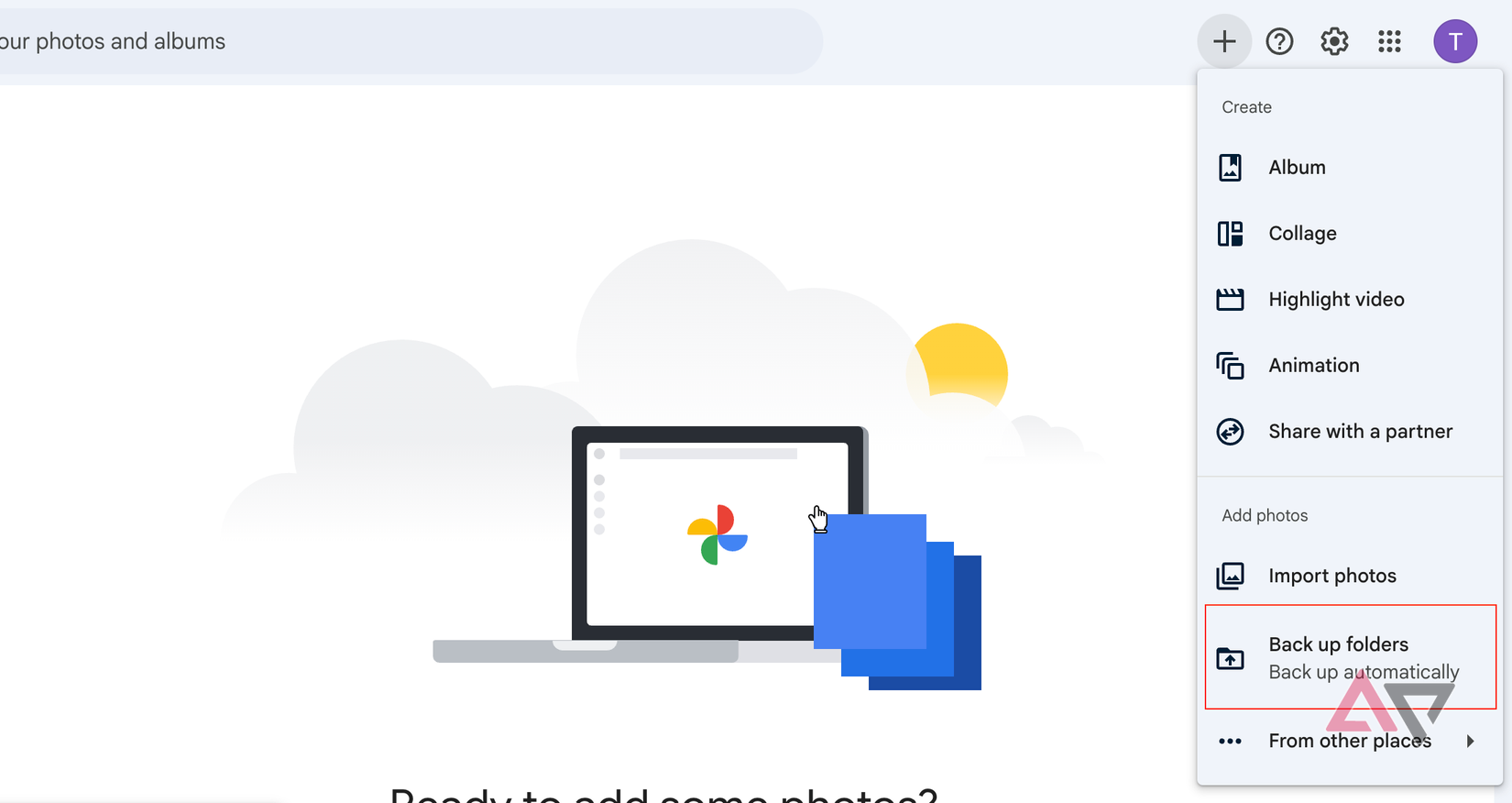 Google Photos backup