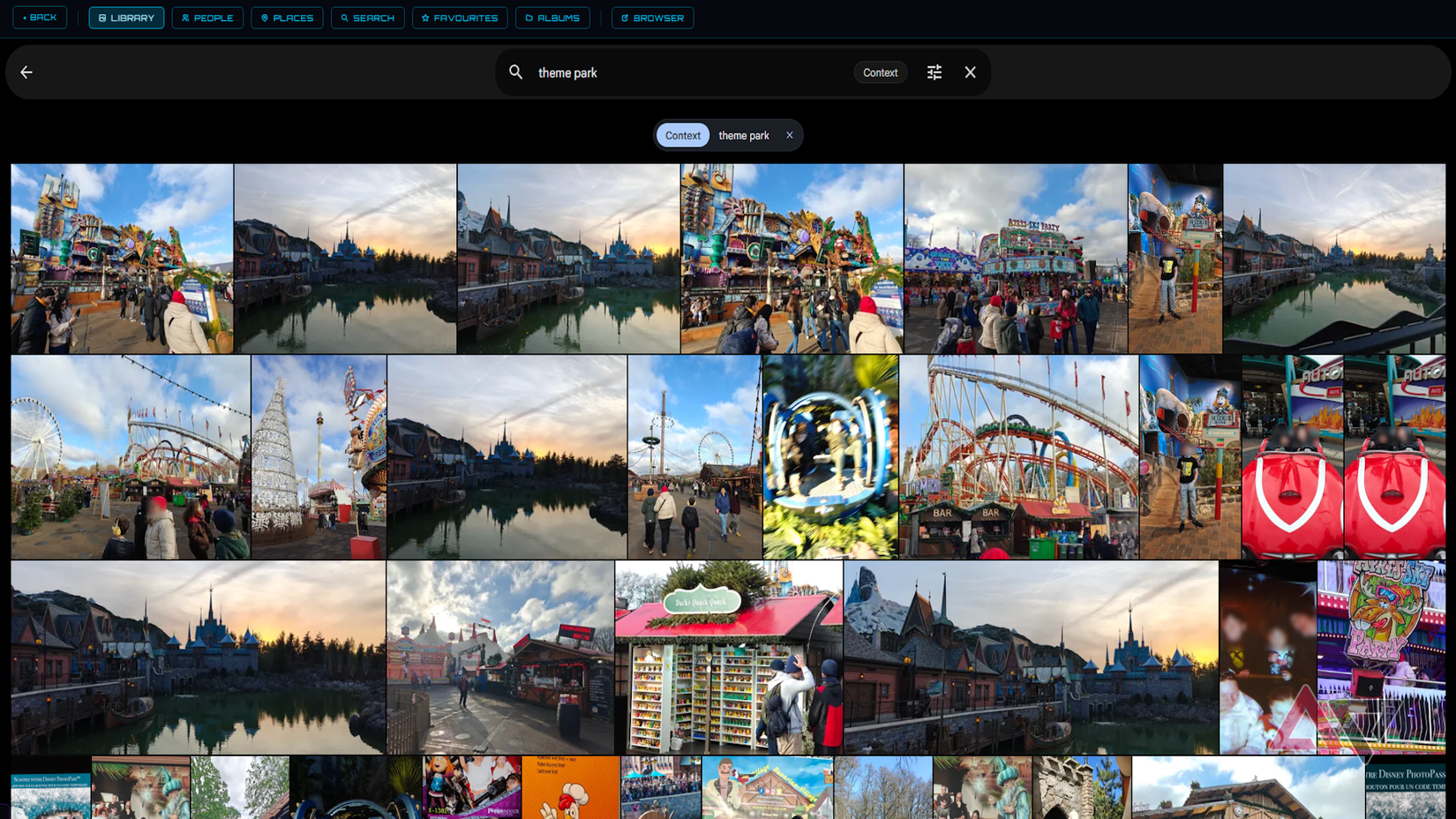 context search in Immich