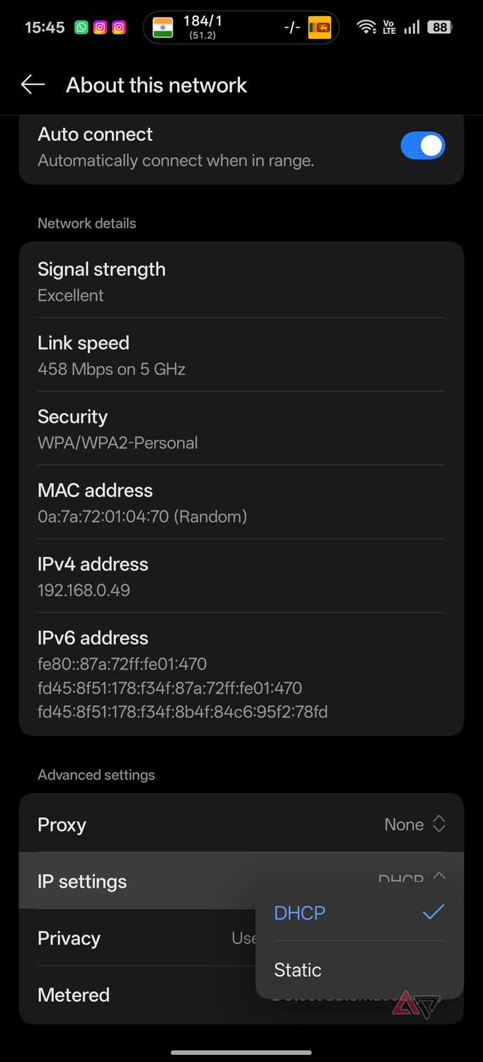 Indirizzo IP delle impostazioni Smart DNS