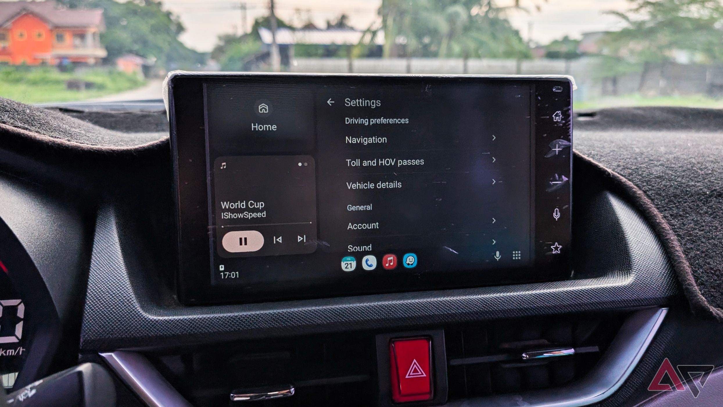 Waze settings on Android Auto