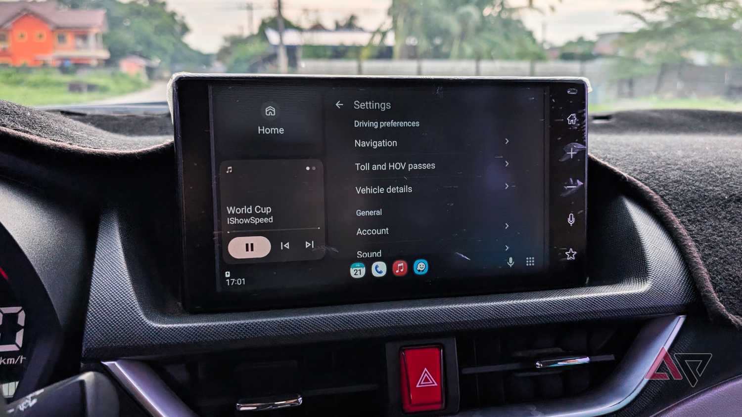 Waze settings on Android Auto