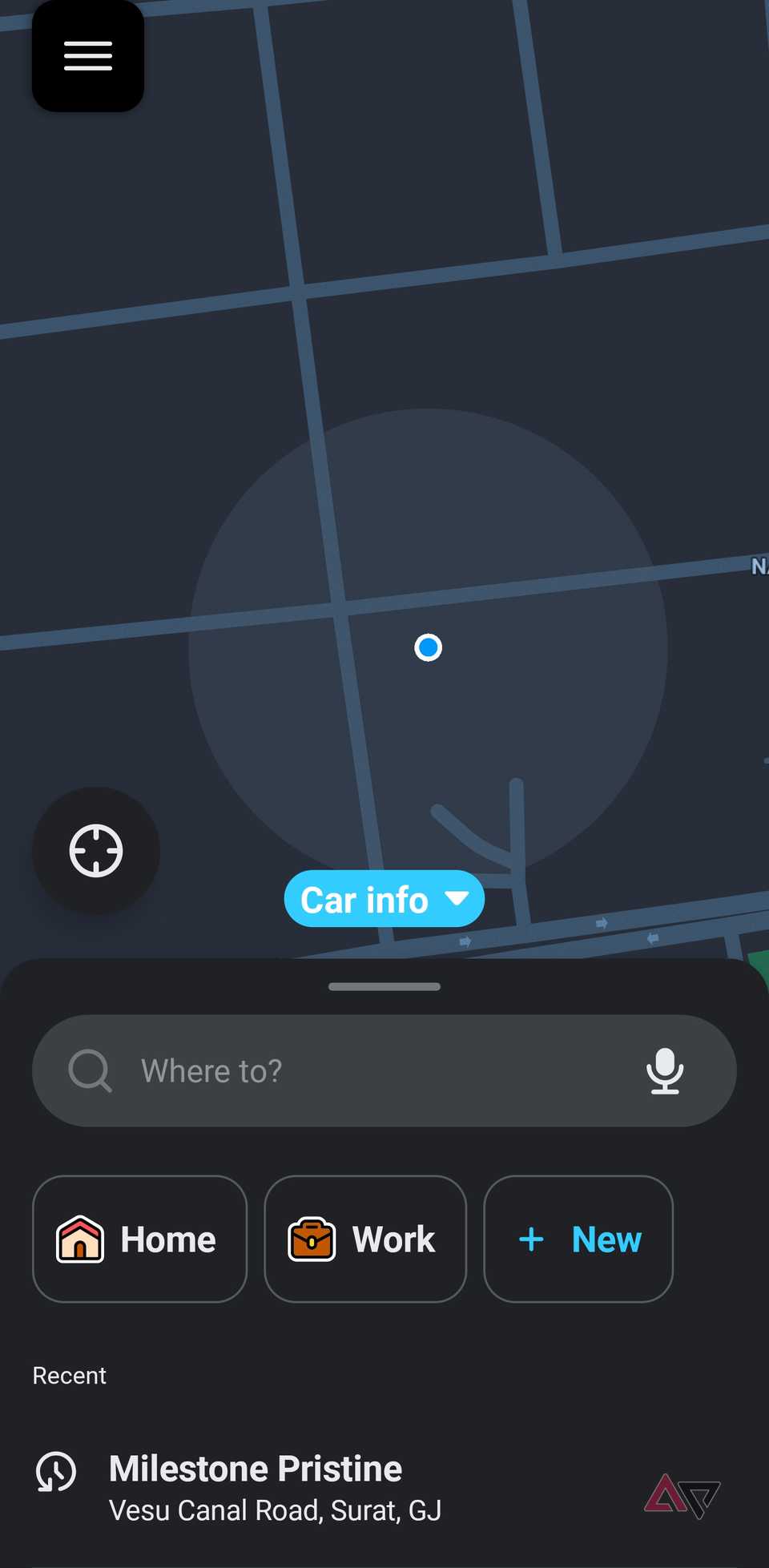 Waze home