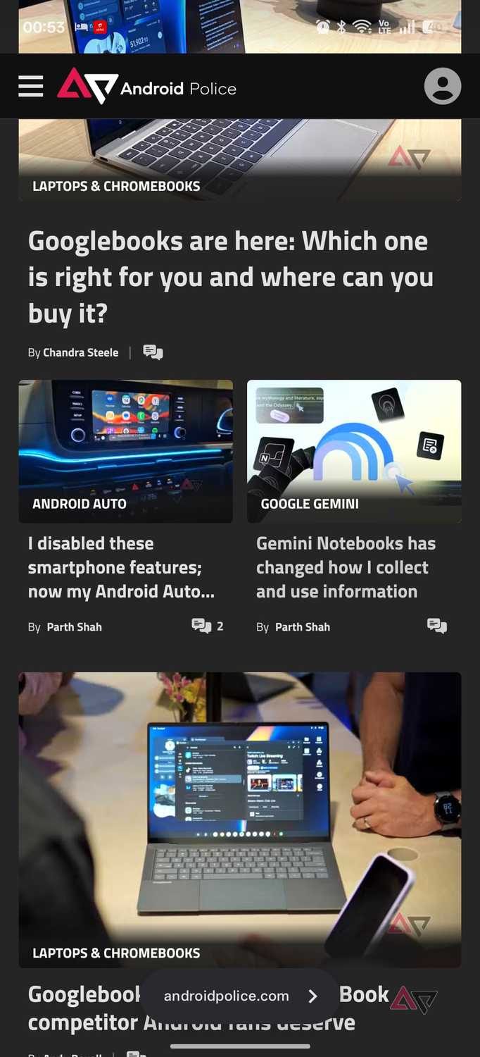 Candy Browser site open in browser