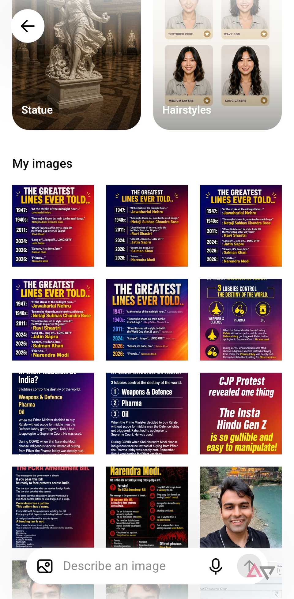 ChatGPT creating an image