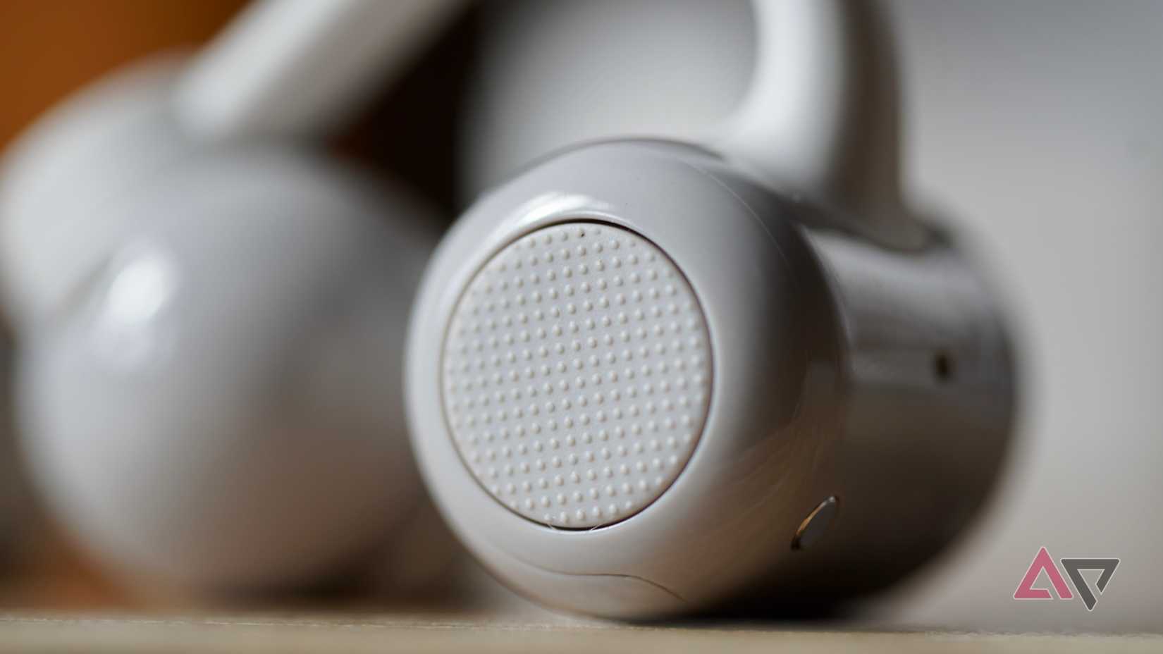A close-up of the CMF Clip Pro's button