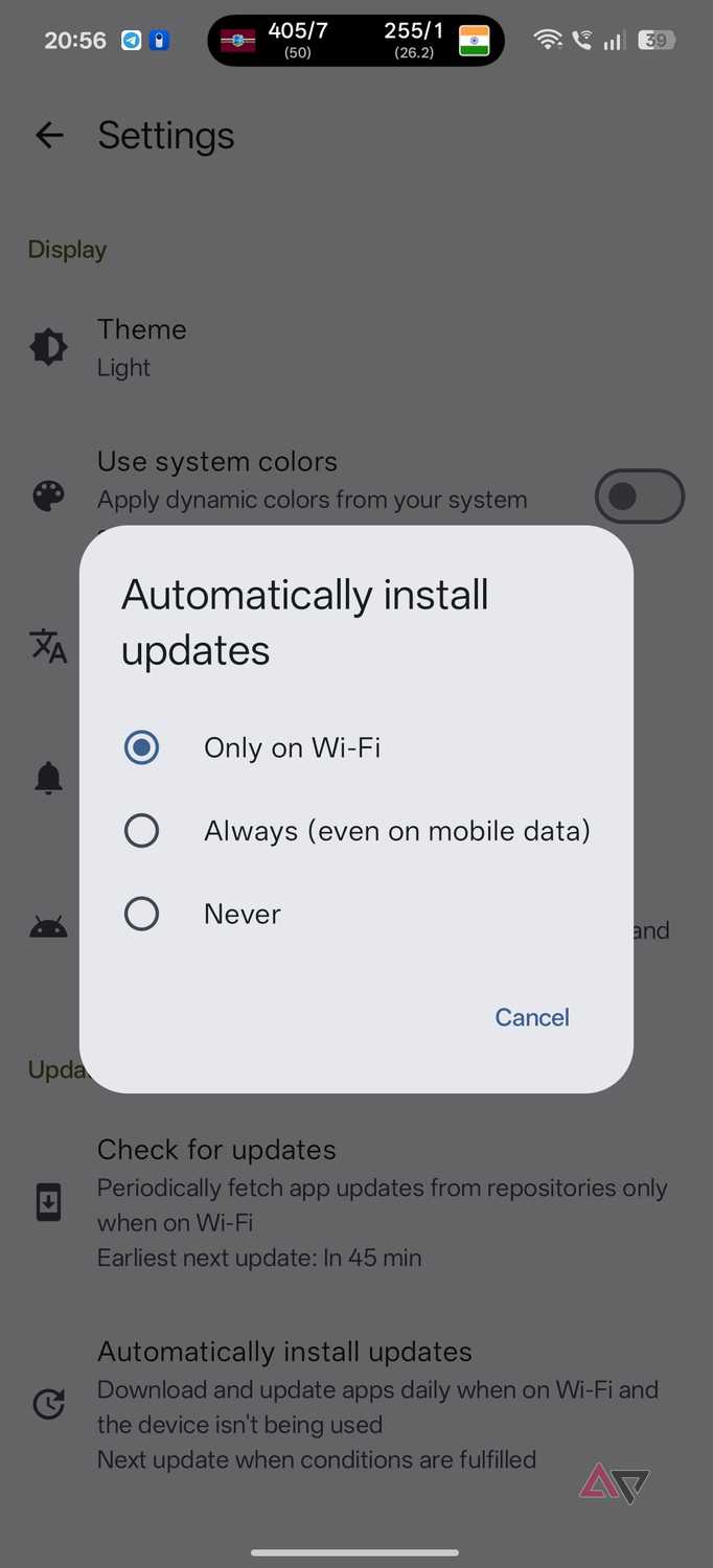 F-Droid 2.0 installing app updates