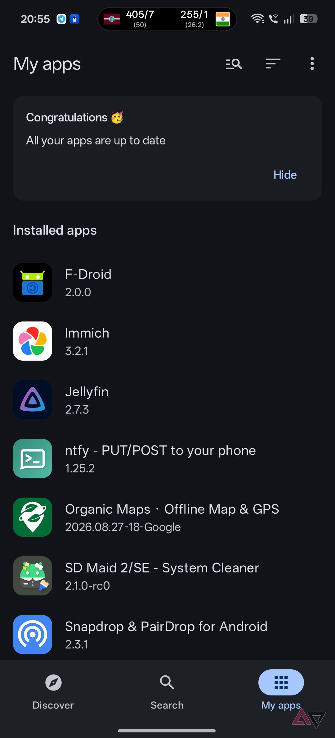 F-Droid 2.0 my apps
