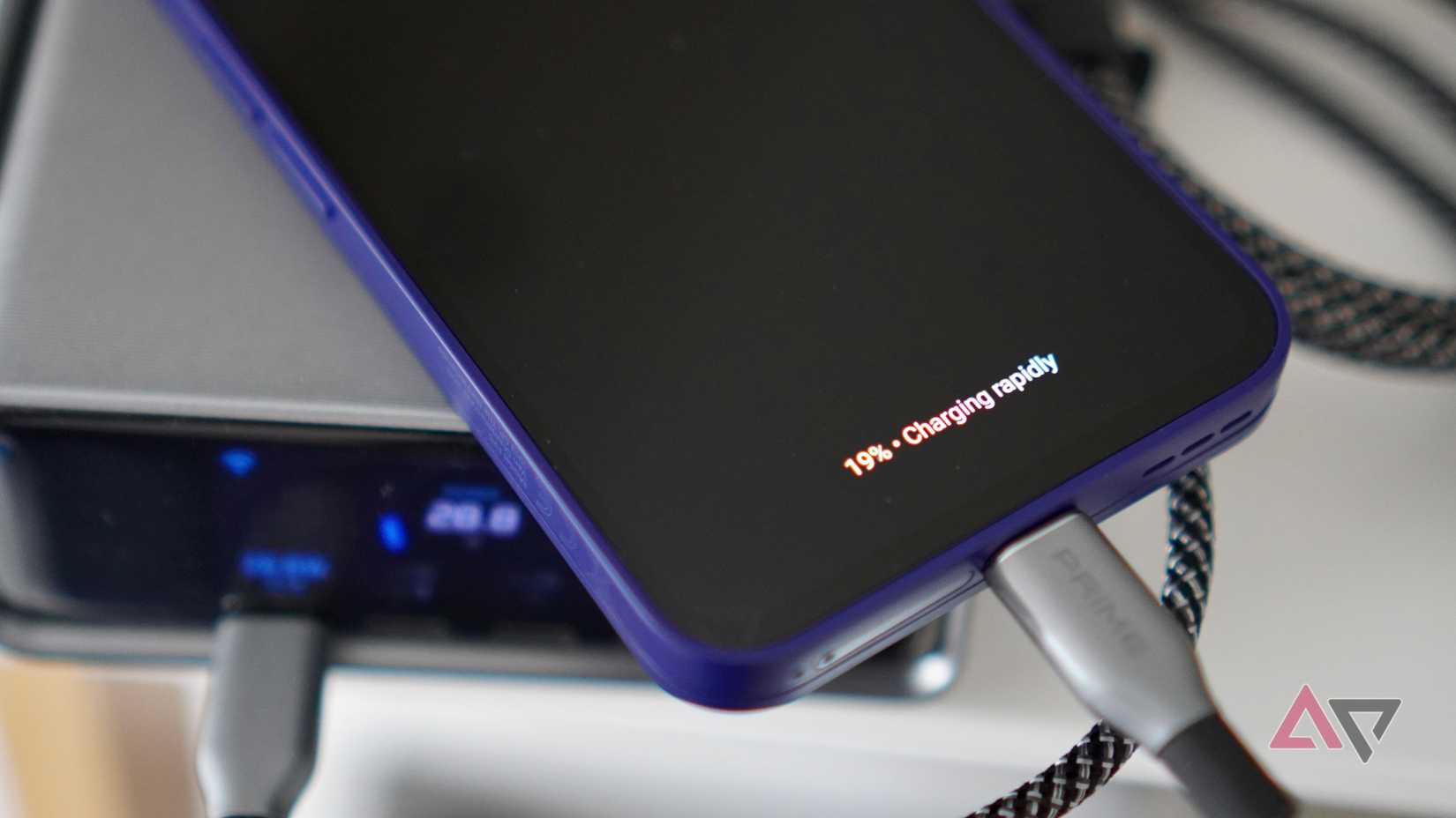 The Fairphone Gen 6 Plus on charge