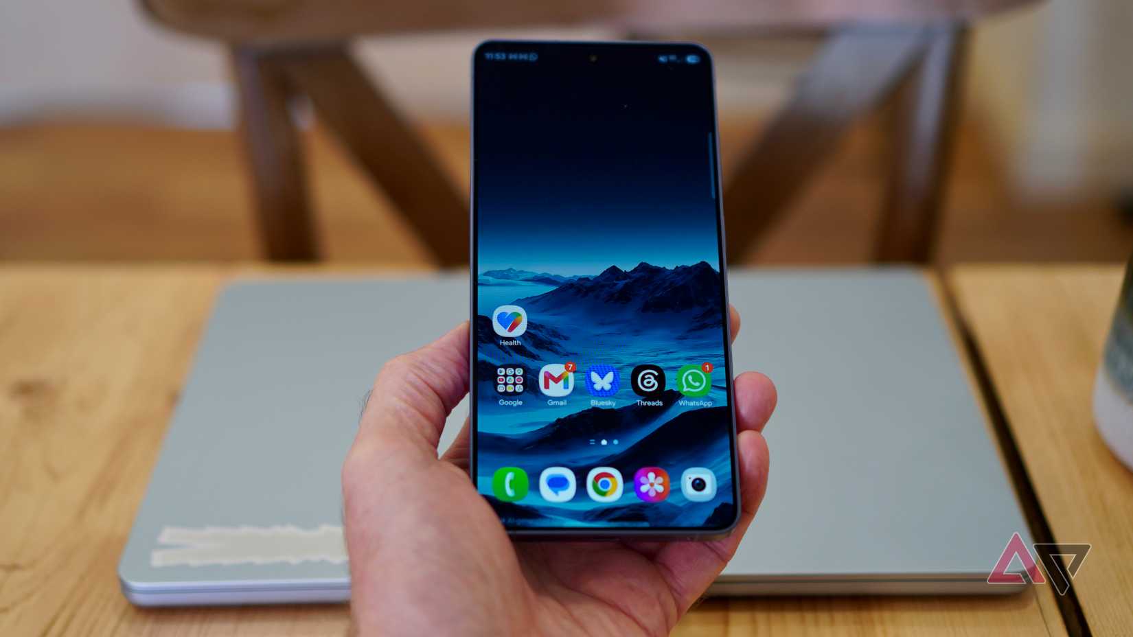 A person holding the Samsung Galaxy S26 Ultra