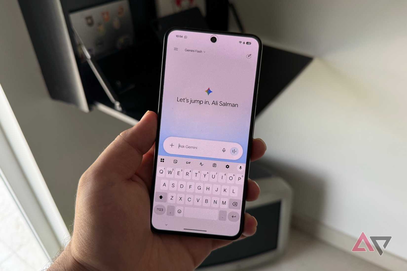 Google Pixel showing Gemini app main page