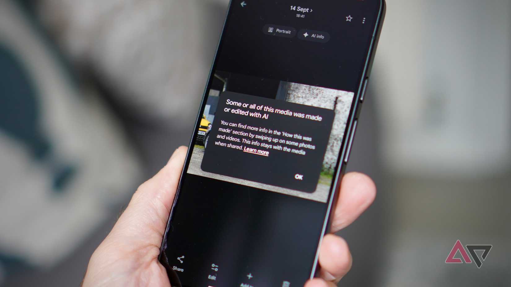 Using the AI Enhance feature in Google Photos on the Google Pixel 11 Pro