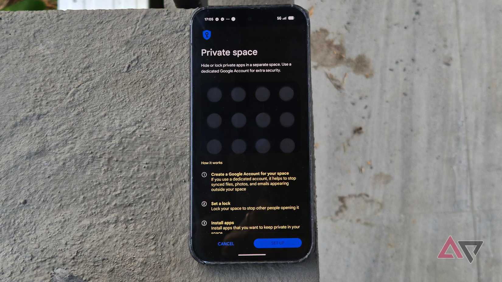 Private Space feature on Google Pixel 9 Pro XL smartphone
