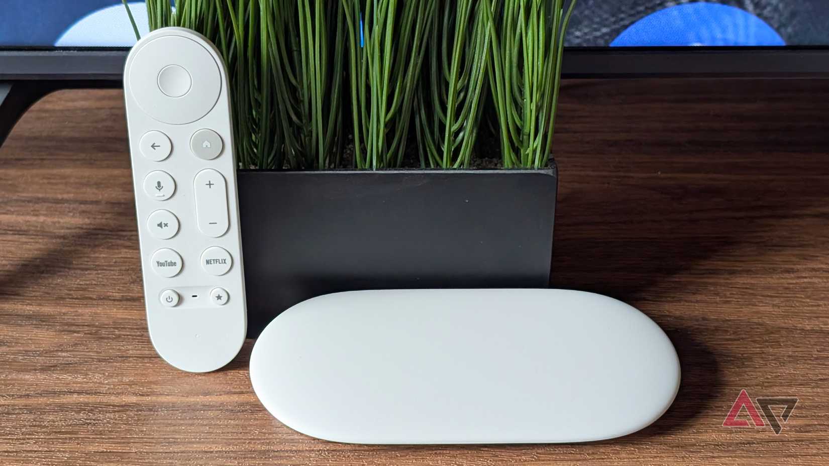 Google-TV-Streamer-4K-and-remote-control-on-a-table