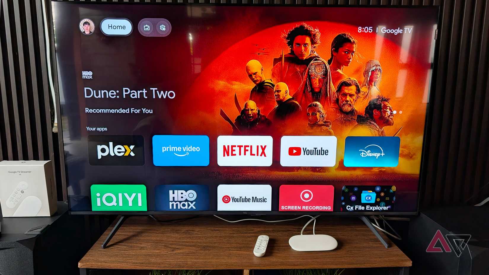 Как настроить избранные каналы и кнопки на Google TV Streamer Подключенный к телевизору прибор Google TV Streamer