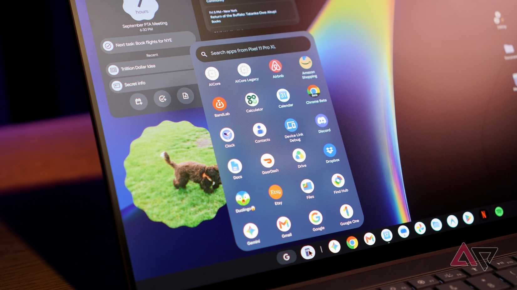 Android phone apps on the Googlebook