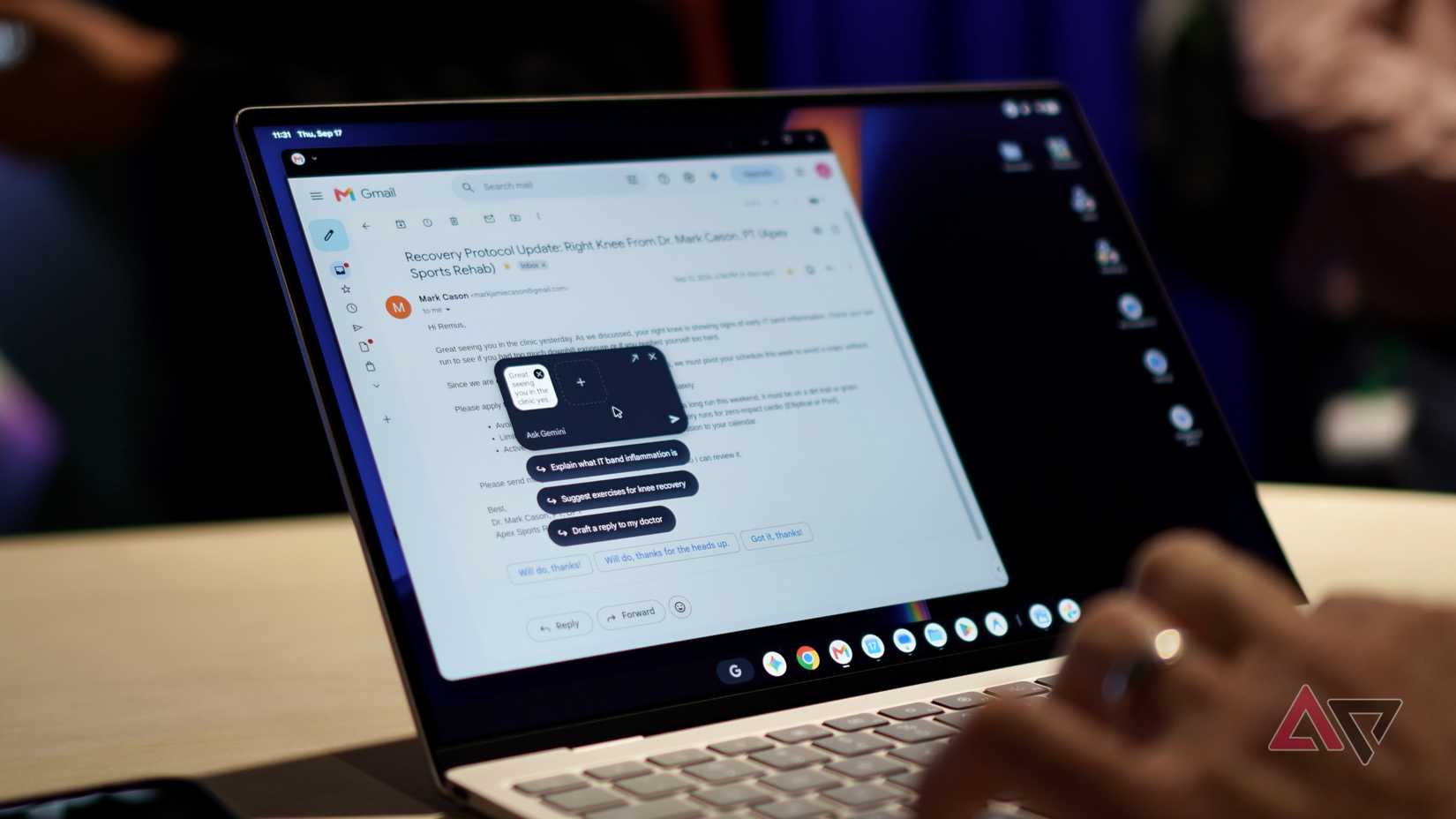 Using the Magic Pointer and Gemini on a Googlebook