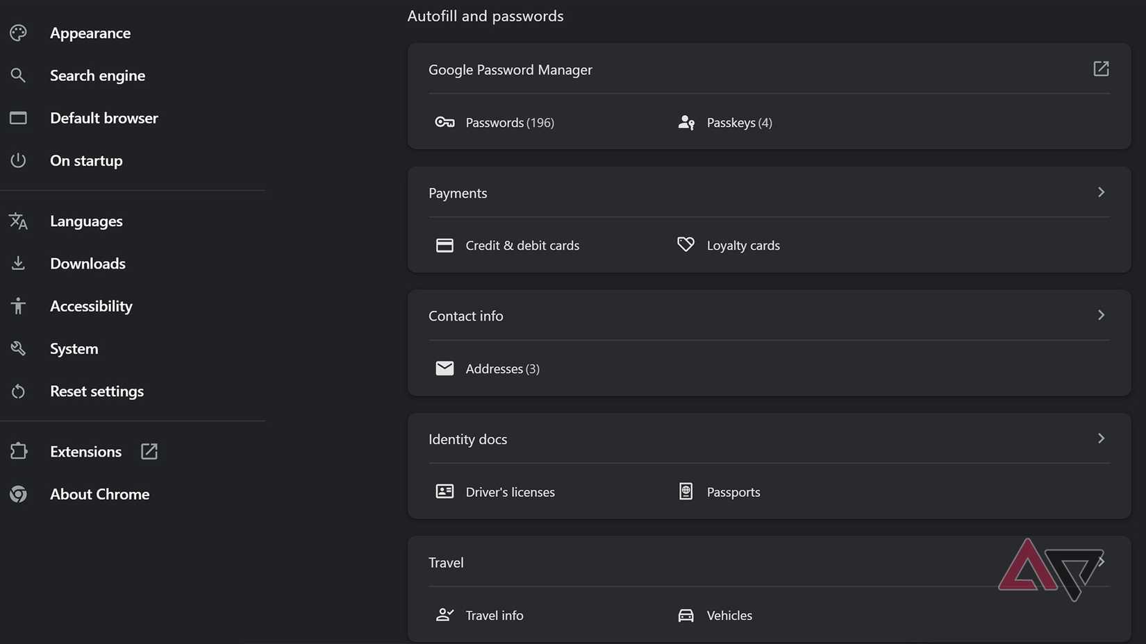 GoogleChromeAutofillWallet