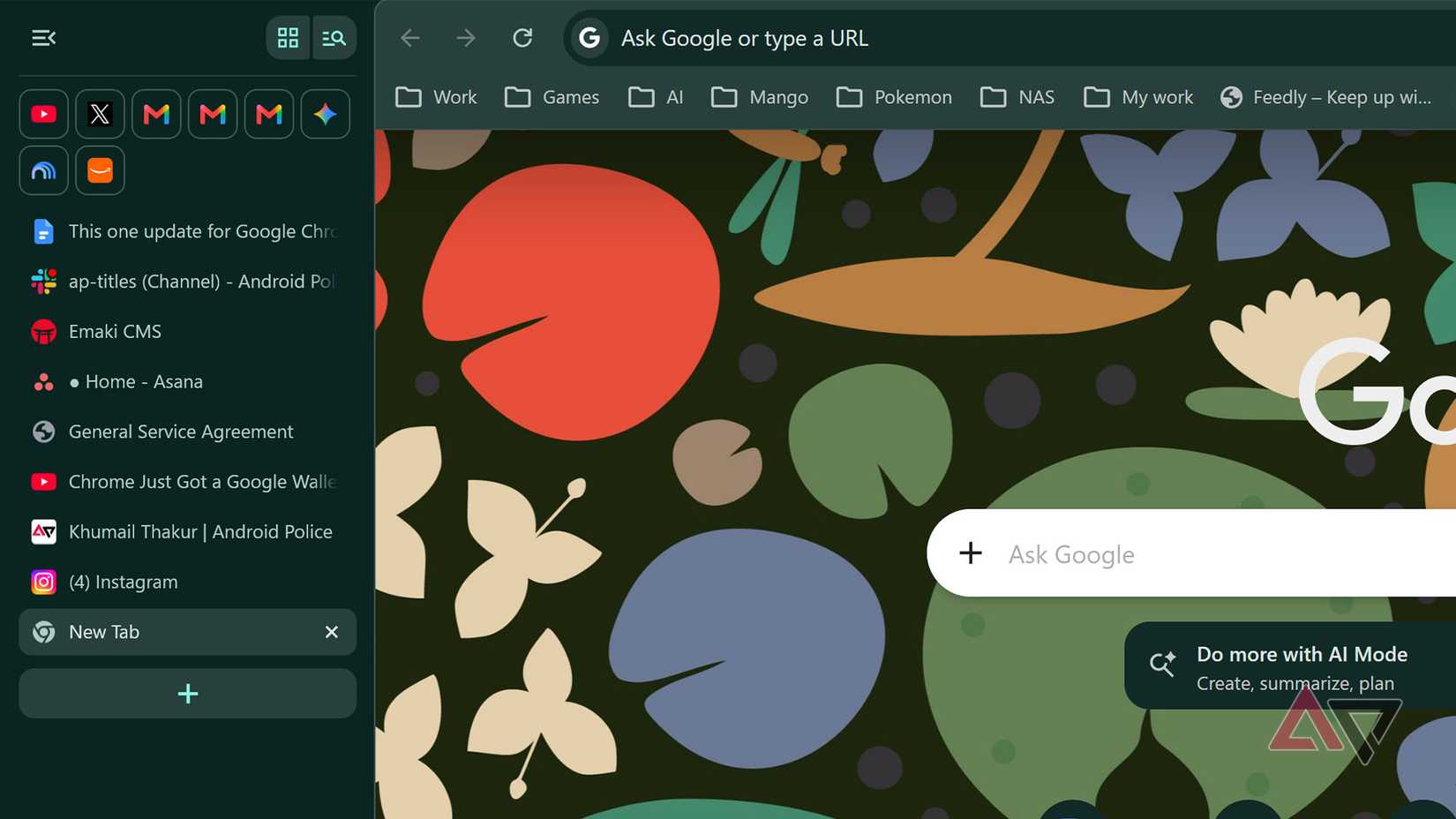 Новые функции Google Chrome: вертикальные вкладки и инструменты для PDF Панель вкладок в браузере Google Chrome в вертикальном режиме