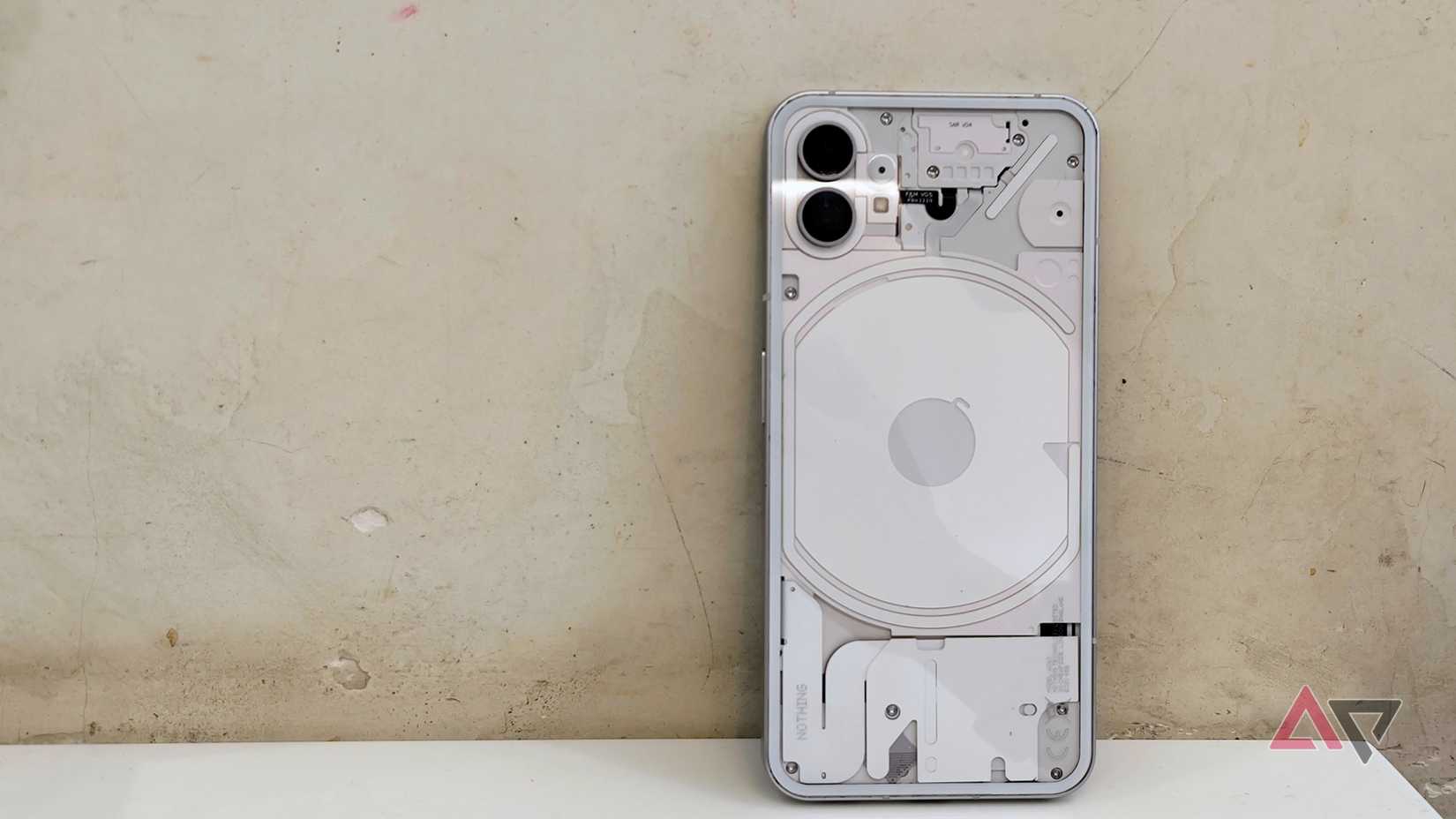 Nothing Phone against the wall right