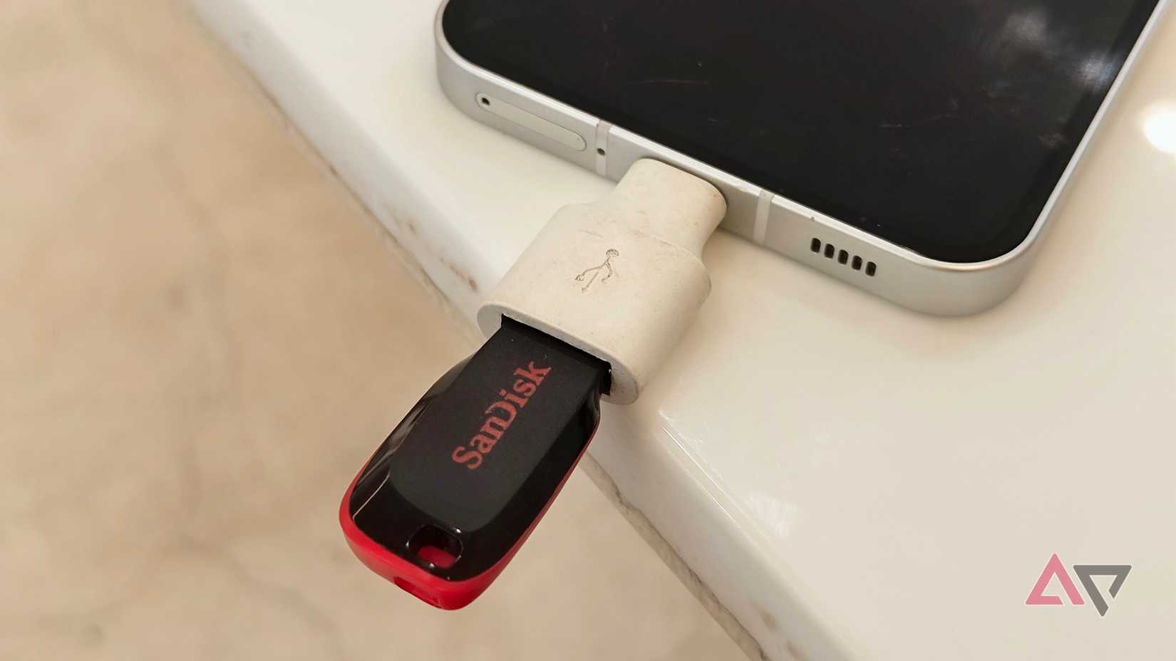 Nothing Phone with USB adapter