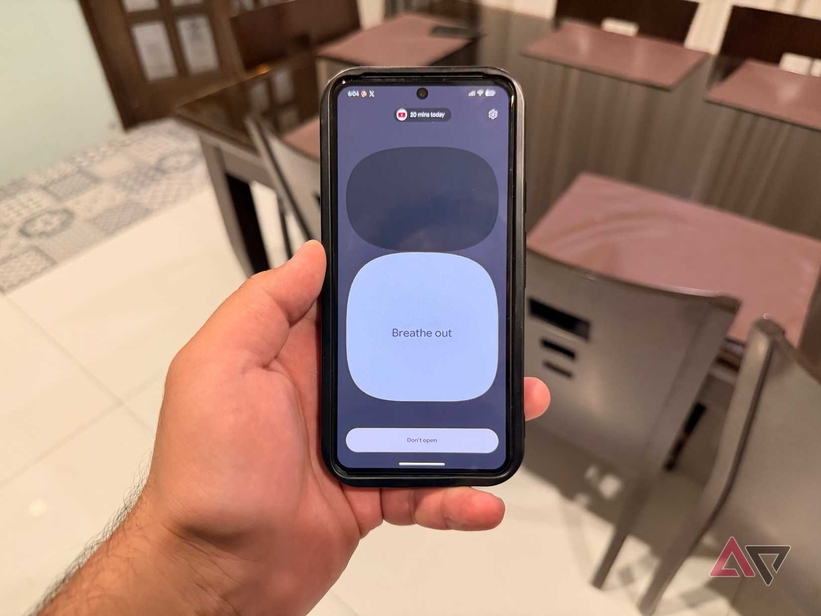 Telefono Pixel con Pause Point in esecuzione 
