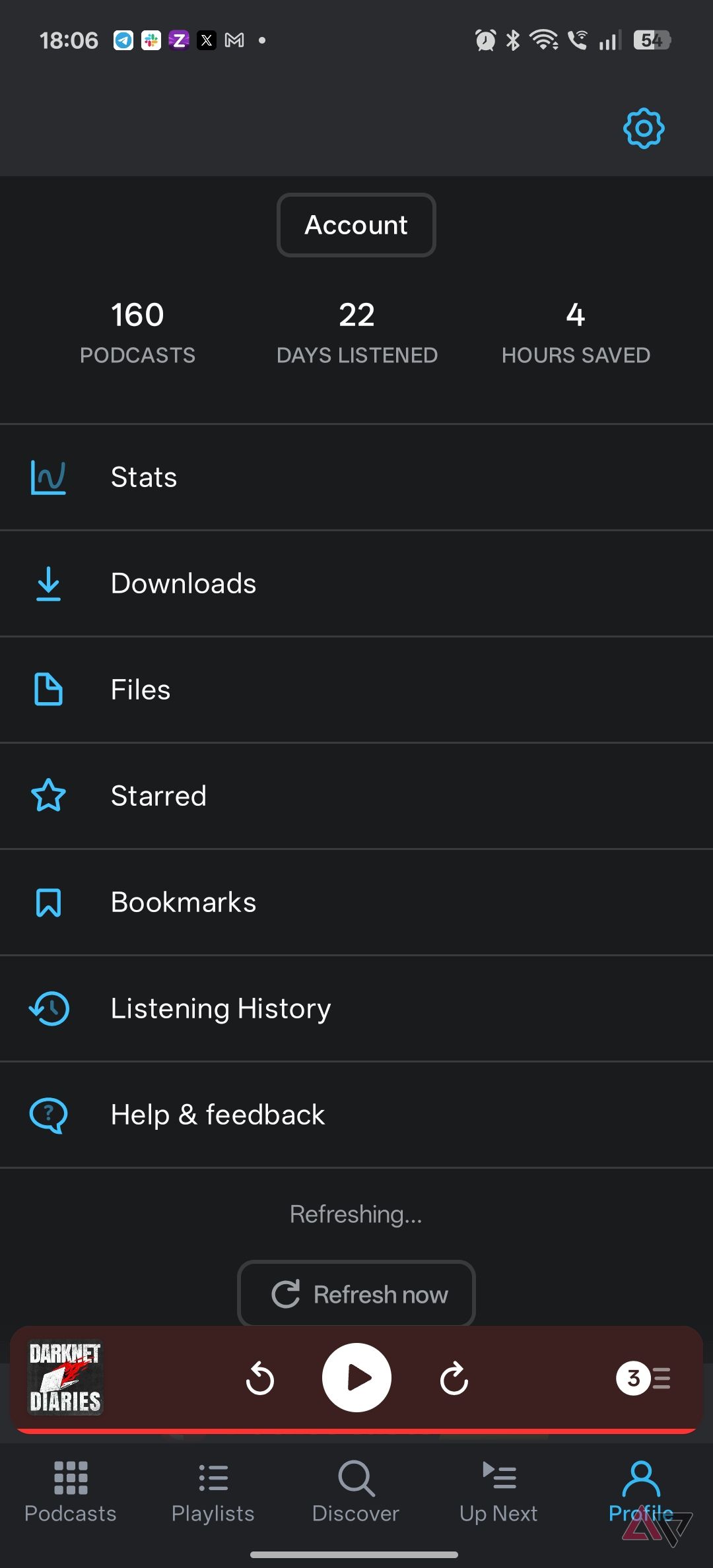 Pocket casts download settings