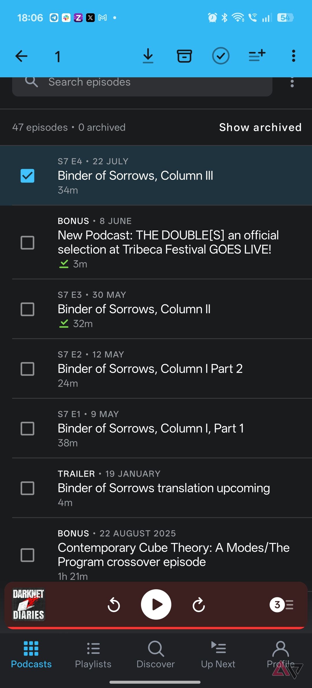 Pocket casts individual episode download