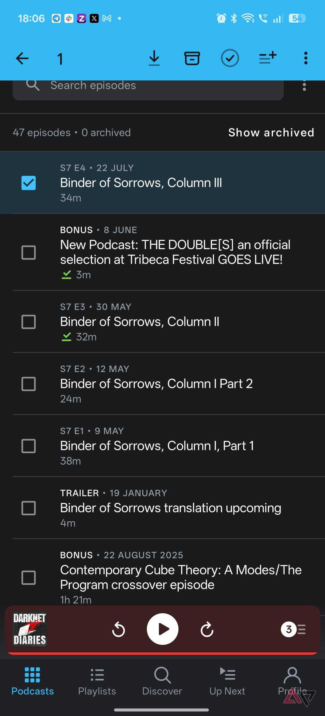 Pocket casts individual episode download