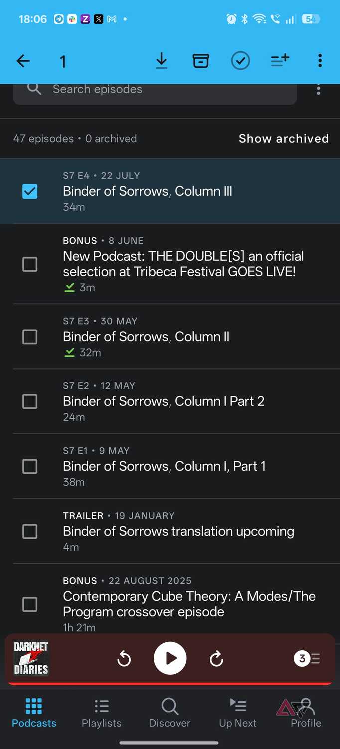 Pocket casts individual episode download