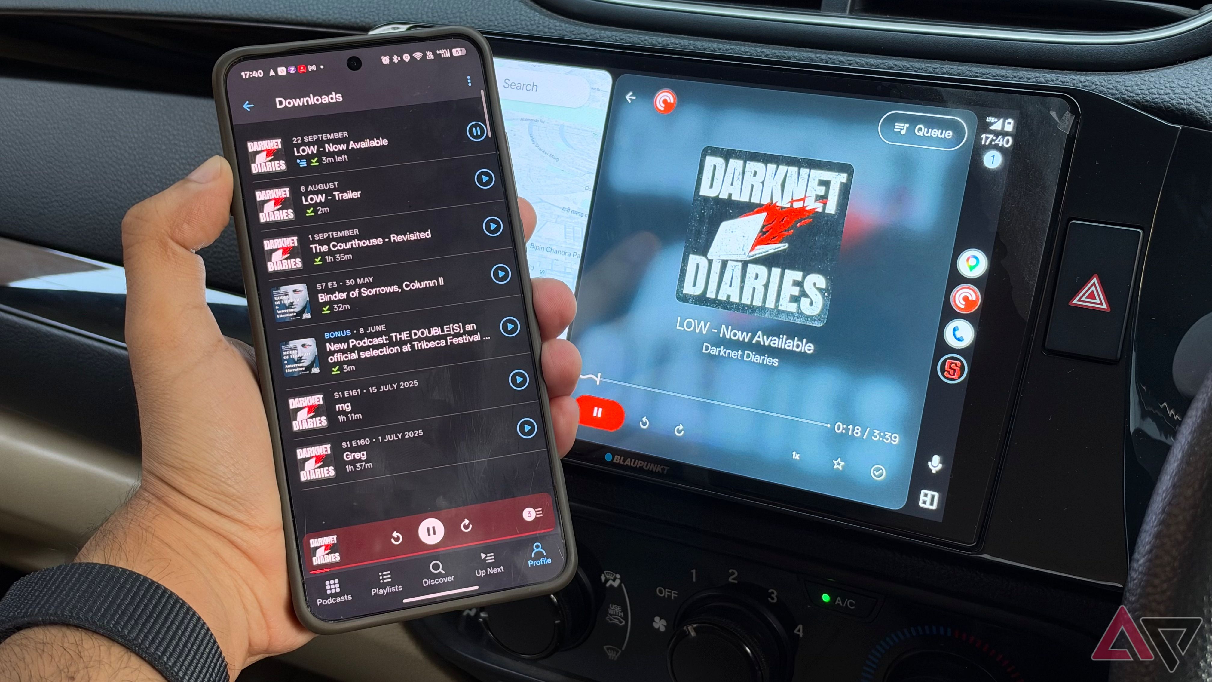 Pocket Casts offline listening