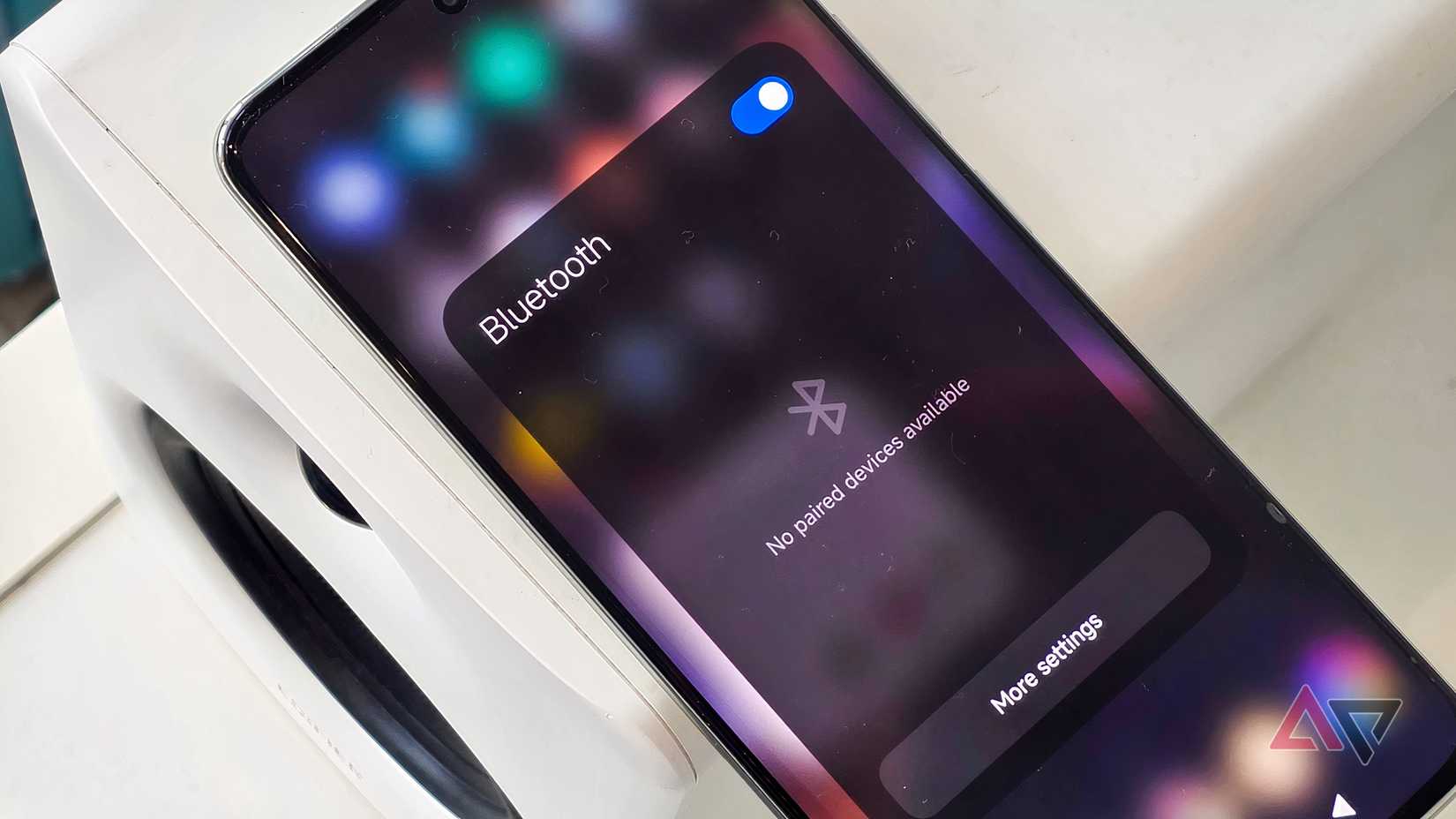 A Poco X7 plugged into an Edifier M90, showing the Bluetooth settings.