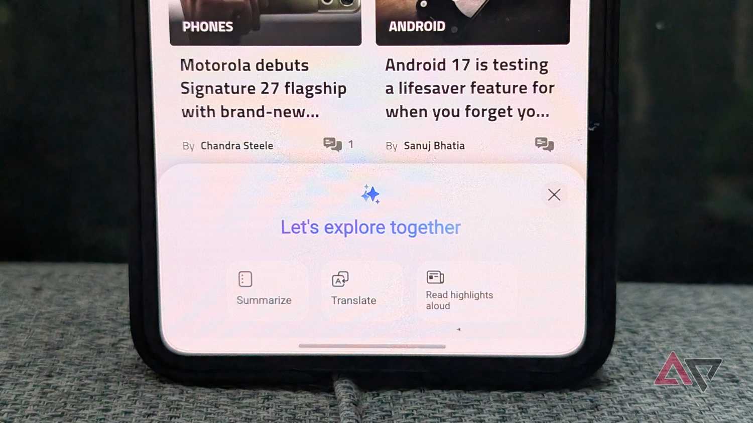Samsung Browser Bixby Ai and Translate tools