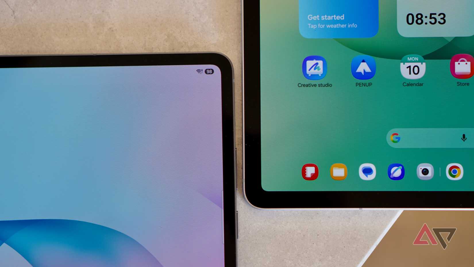 Le cornici degli schermi del Samsung Galaxy Tab S12 Plus e Galaxy Tab S12 Ultra