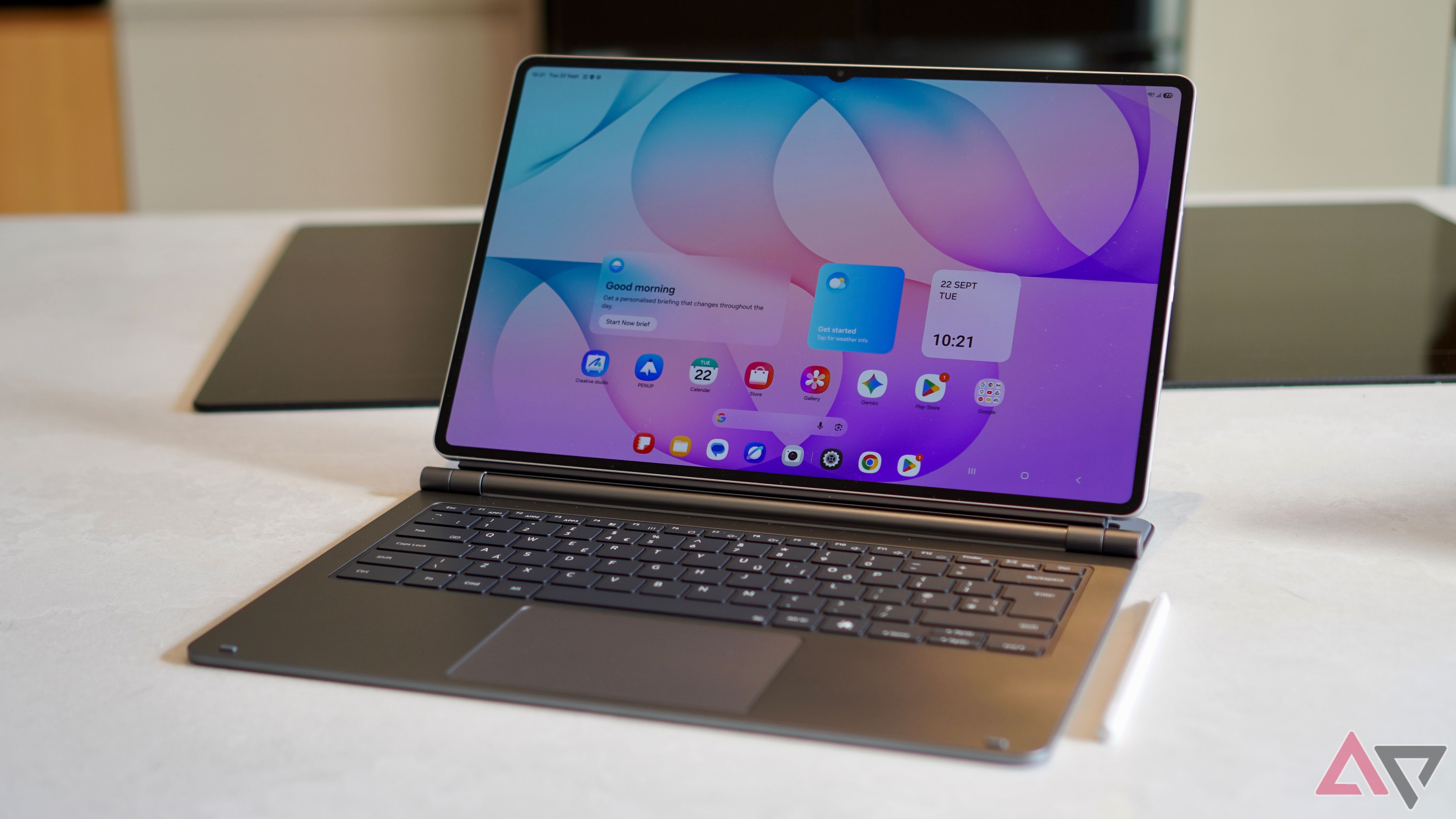 The Samsung Galaxy Tab S12 Ultra with the Pro Keyboard case
