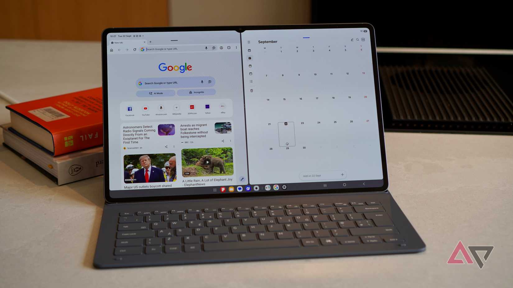 Custodia per tastiera Samsung Galaxy Tab S12 Plus con copertina a libro