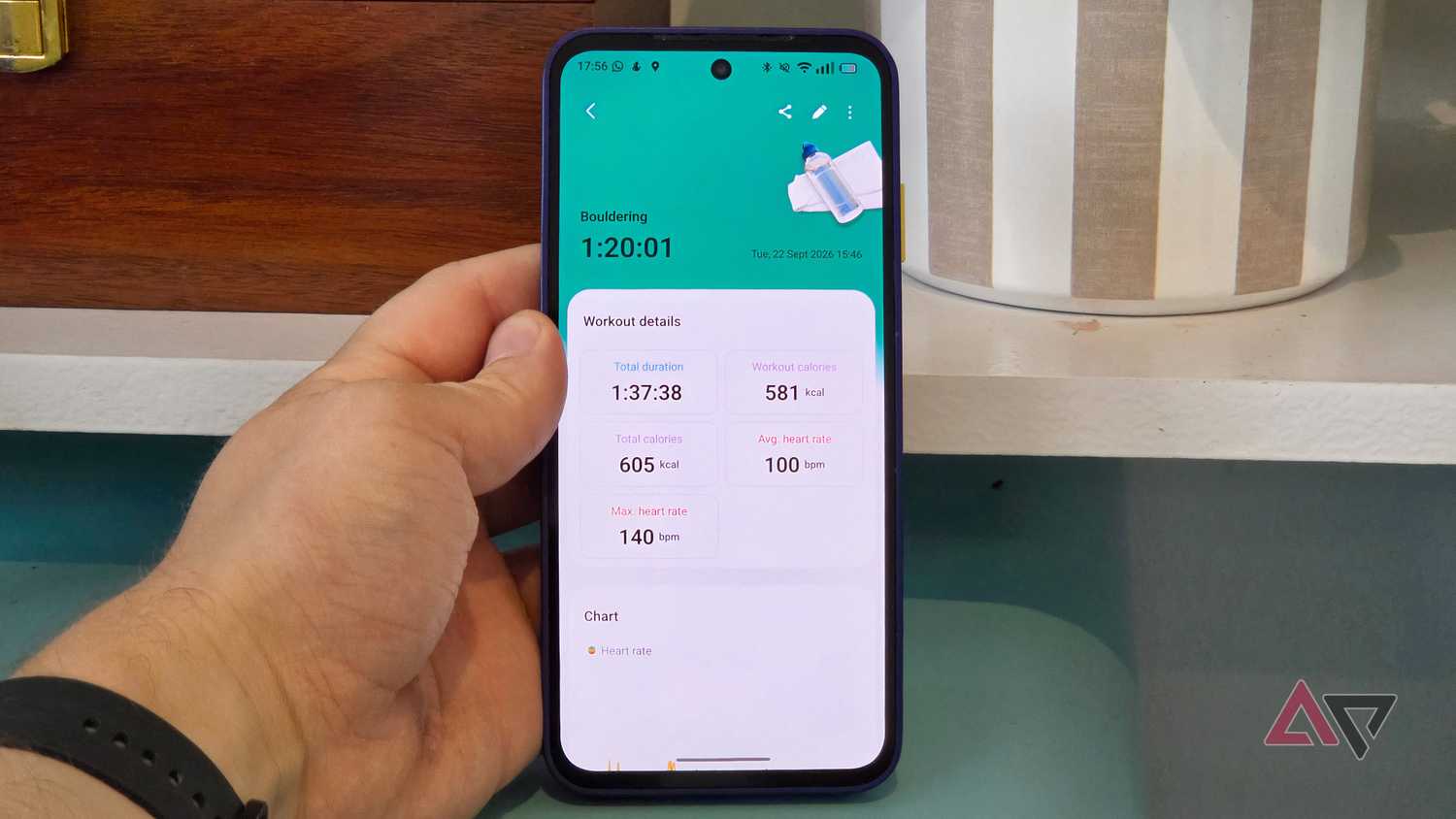 Месяц с Samsung Health: три улучшения, которые сделают приложение лучше Samsung Health на смартфоне с записью тренировки по боулдерингу